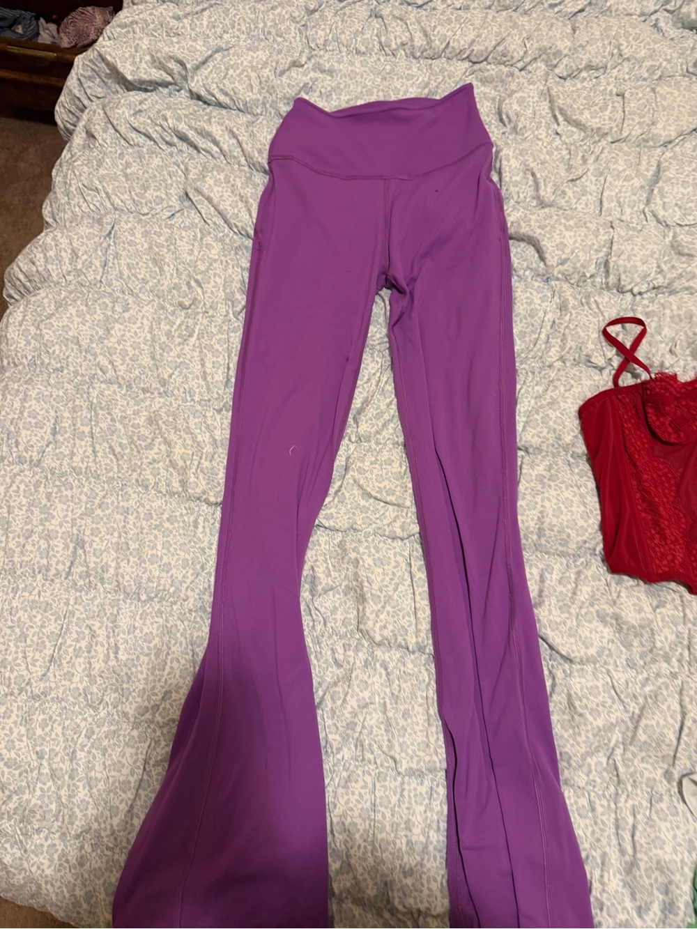 lululemon athletica Purple High-Waist Flare Leg Pants